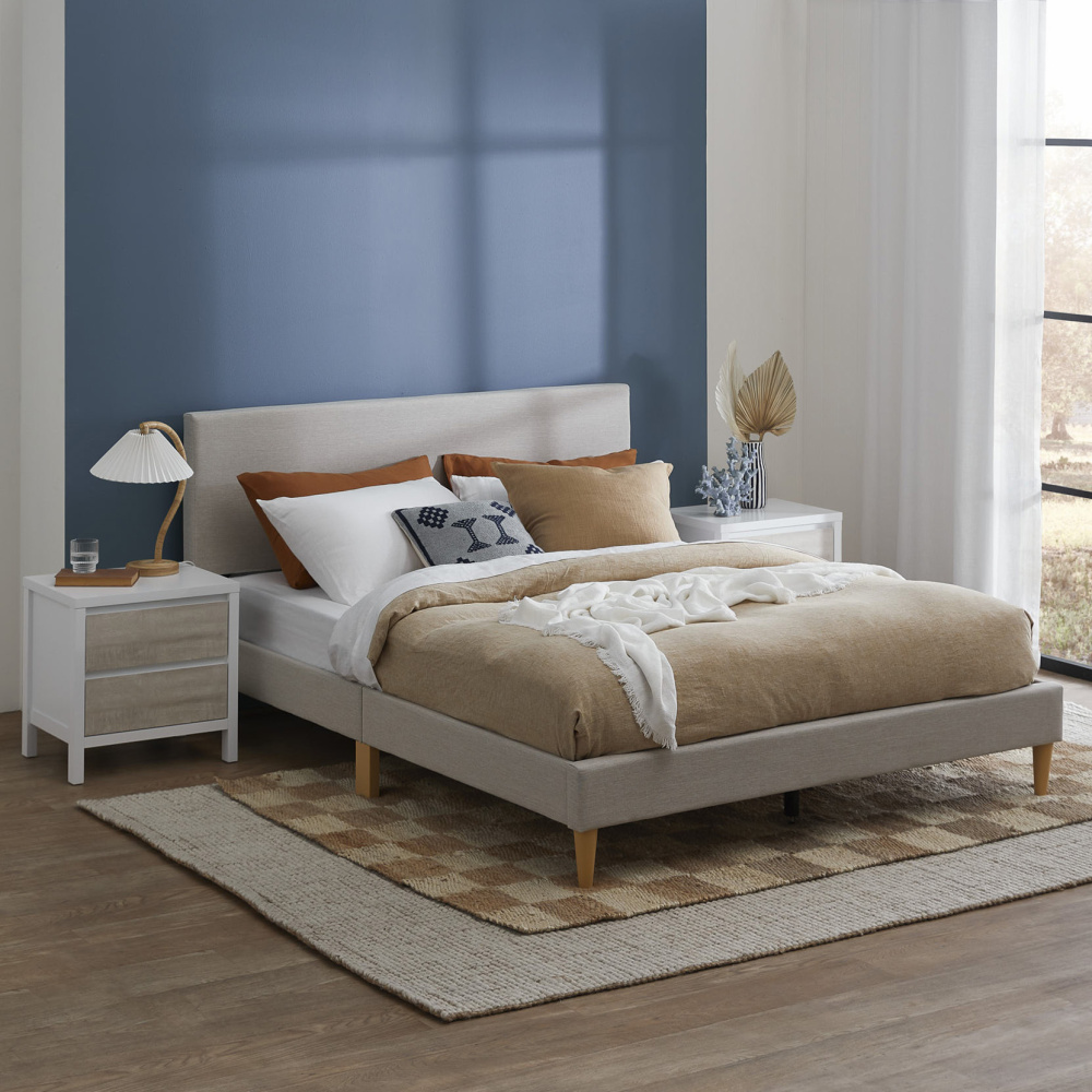 DUNLEY - Minimalist Design Beige and White Bedroom set - Image 9