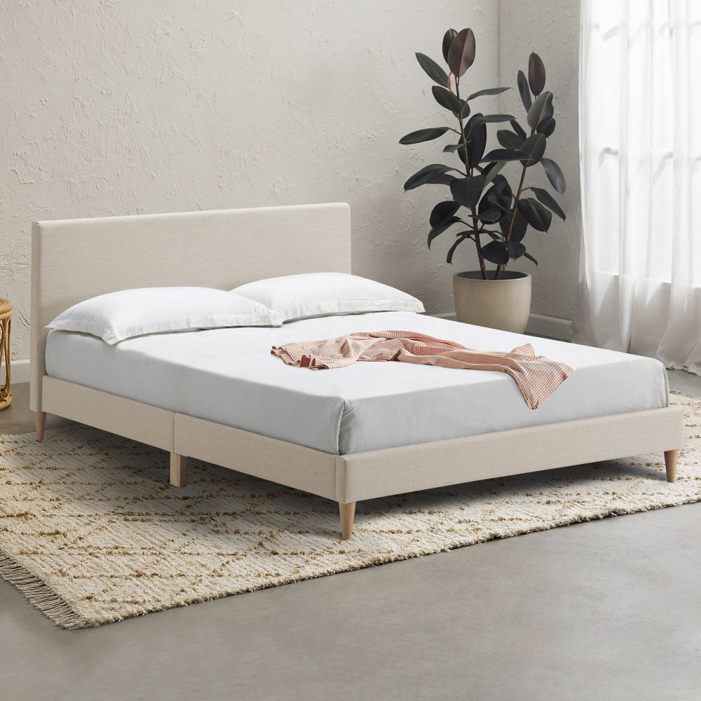 DUNLEY - Minimalist Design Beige and White Bedroom set - Image 2