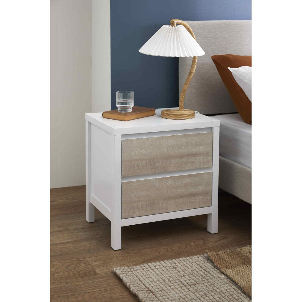 DUNLEY - Minimalist Design Beige and White Bedroom set - Image 4