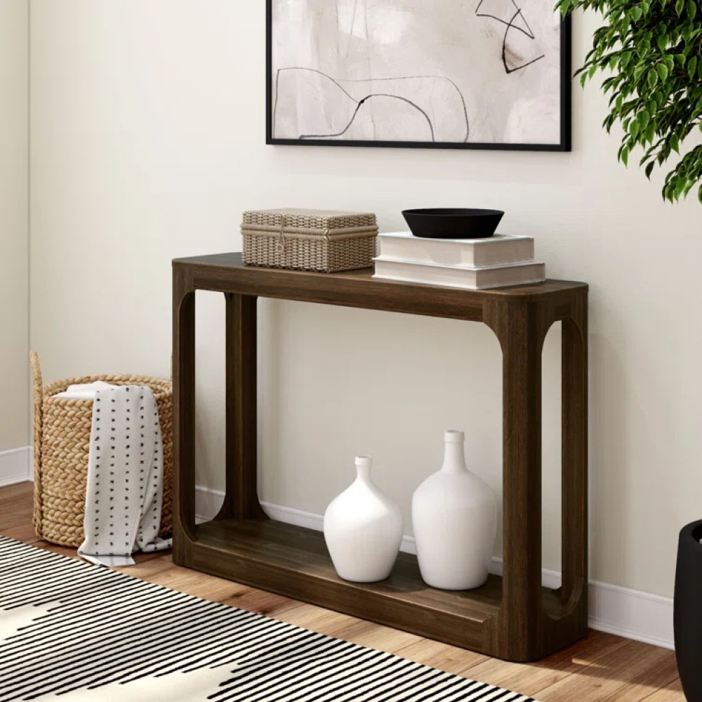LOOM - Modern Design Curved Edge Console Table - Image 2