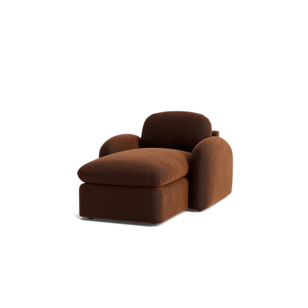 CINNA - Cinnamon Brown Chaise Lounge - Image 6