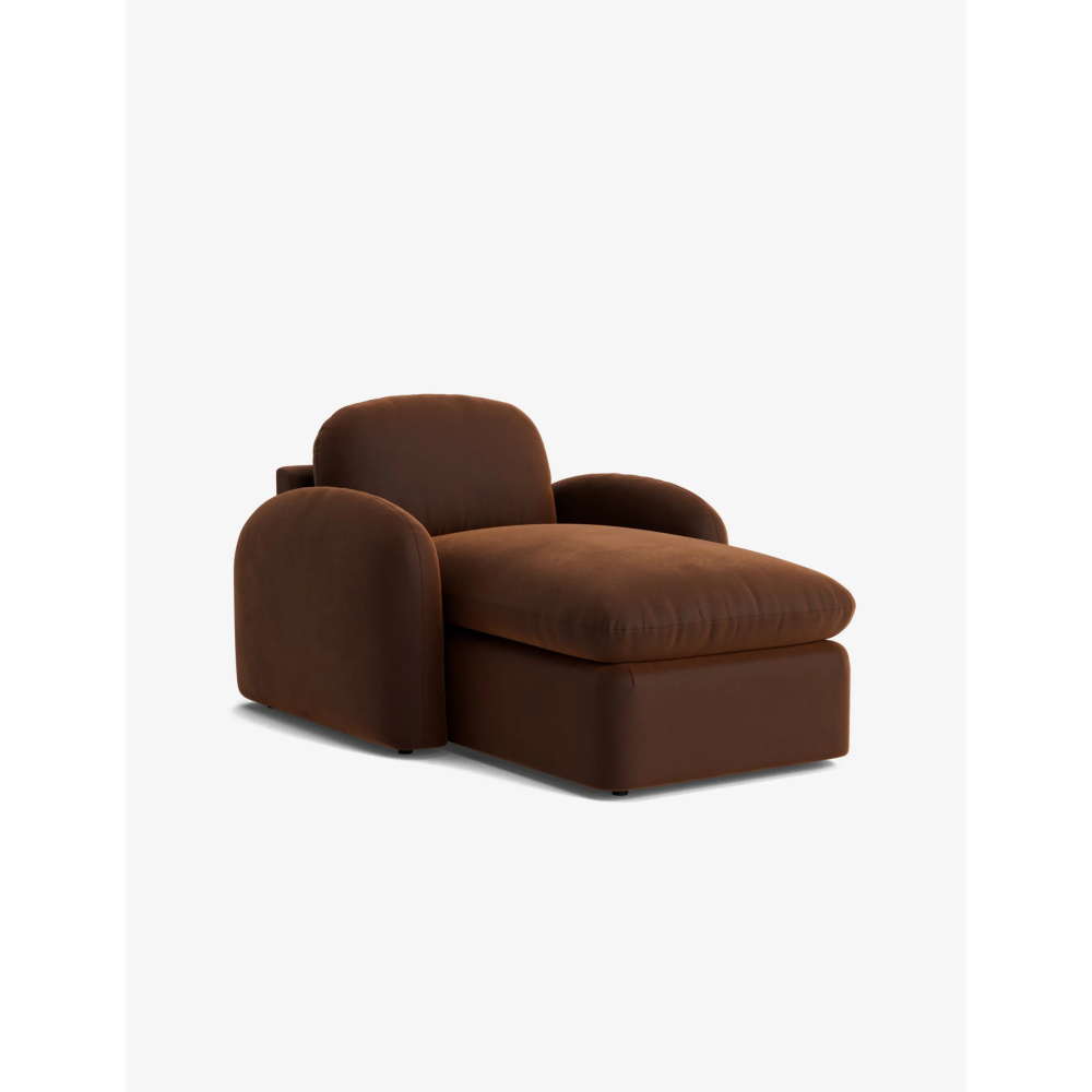 CINNA - Cinnamon Brown Chaise Lounge - Image 3