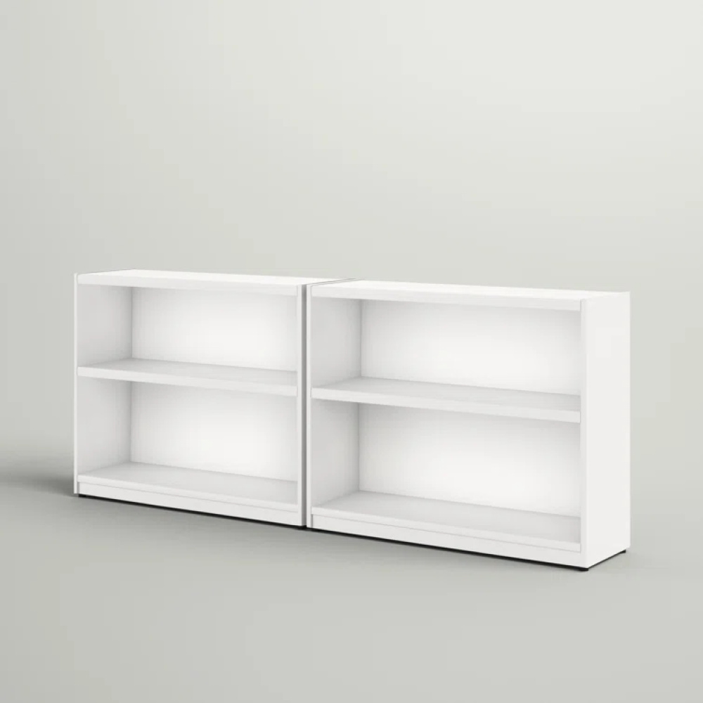 FENNA - White Contemporary Style Bookshelves Set - Image 3