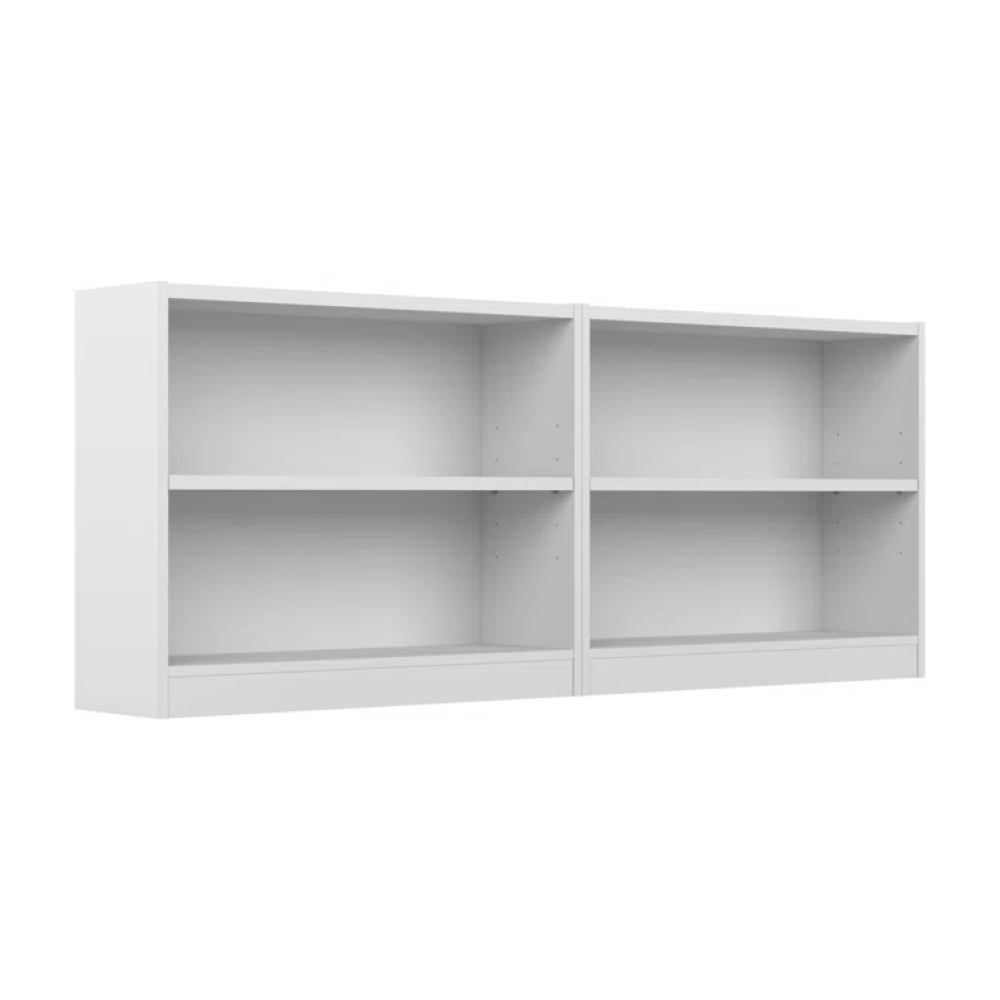 FENNA - White Contemporary Style Bookshelves Set - Image 2