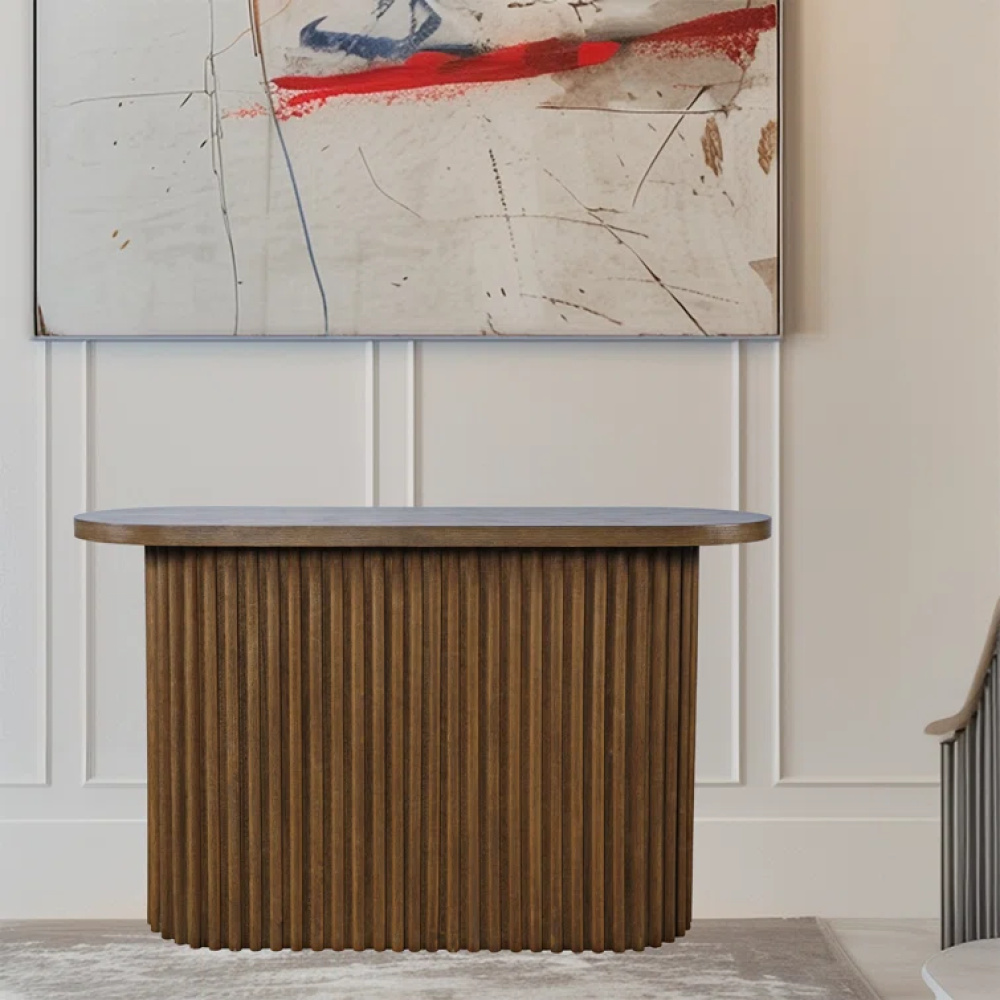 PUDGY - Mid Century Oval Shape Console Table - Image 4