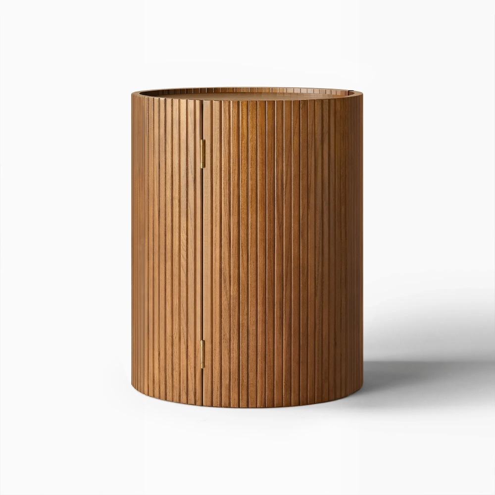 SOJORN - Classic Contemporary Style Round Storage End Table - Image 6