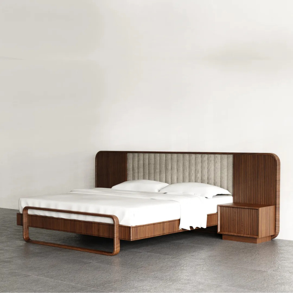 RIDGE - Dark Walnut Brown Contemporary Bedroom Set