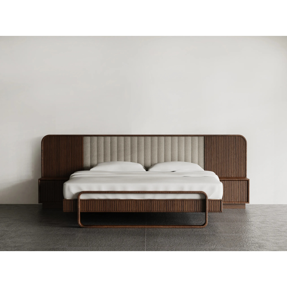 RIDGE - Dark Walnut Brown Contemporary Bedroom Set - Image 2