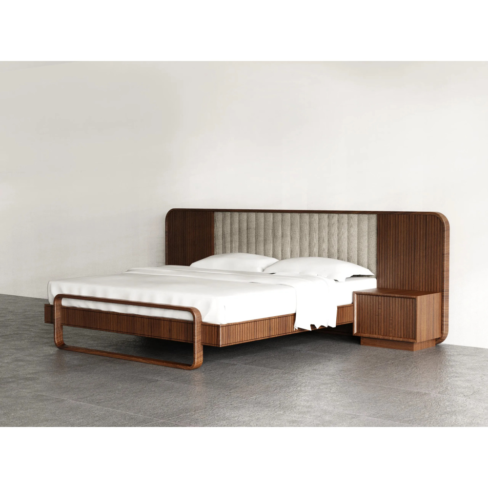 RIDGE - Dark Walnut Brown Contemporary Bedroom Set - Image 3