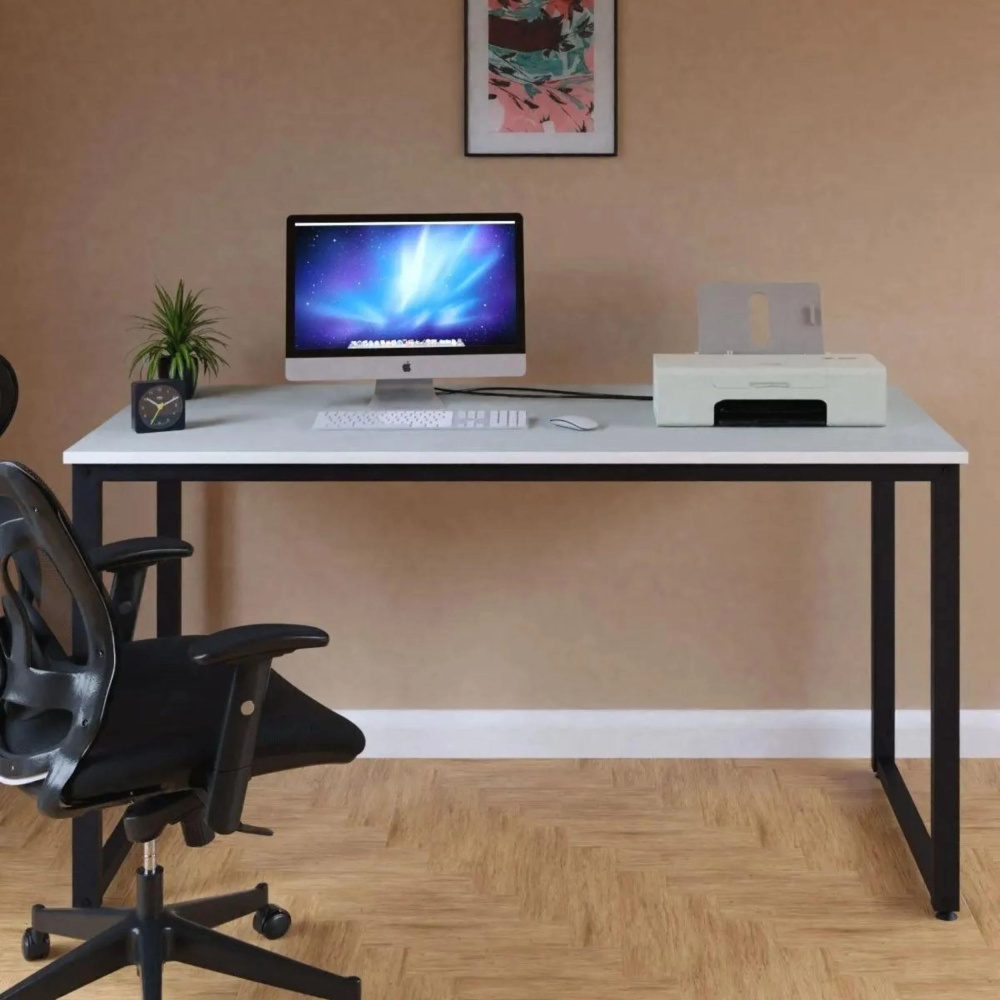 ORBIX - Minimalist Writing Desk with metallic Frame