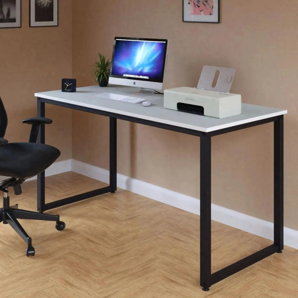 ORBIX - Minimalist Writing Desk with metallic Frame - Image 2