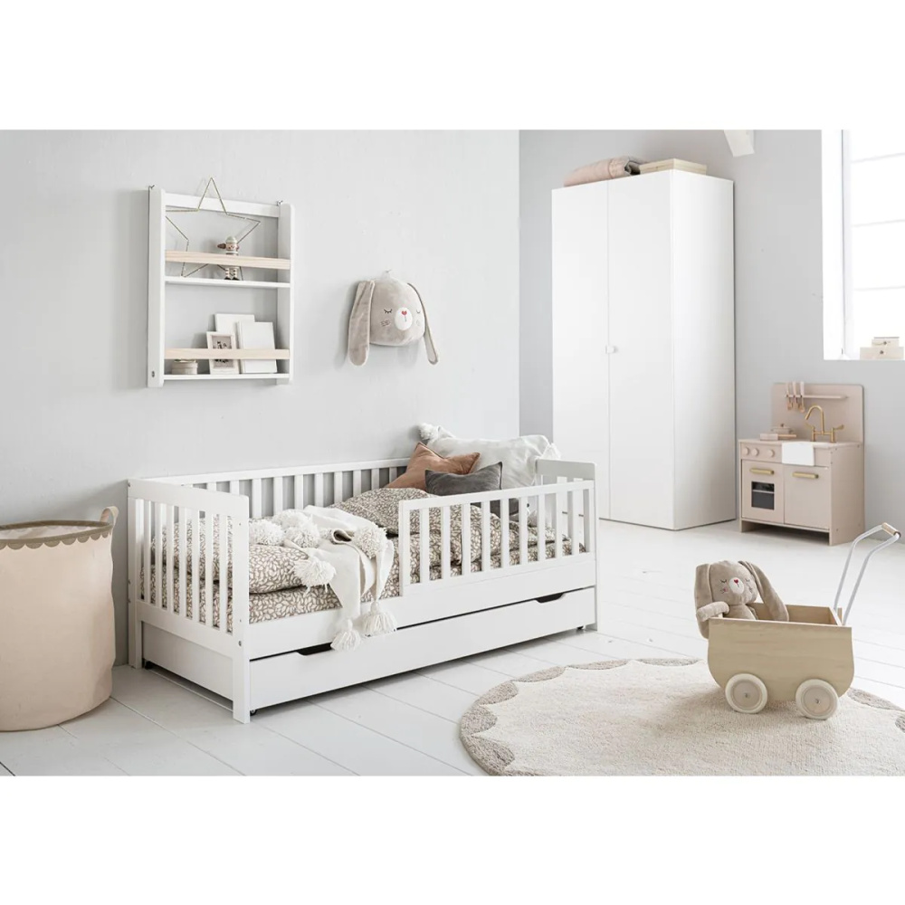 CELLO - Minimalist White Kids Bed with Storage - Image 2