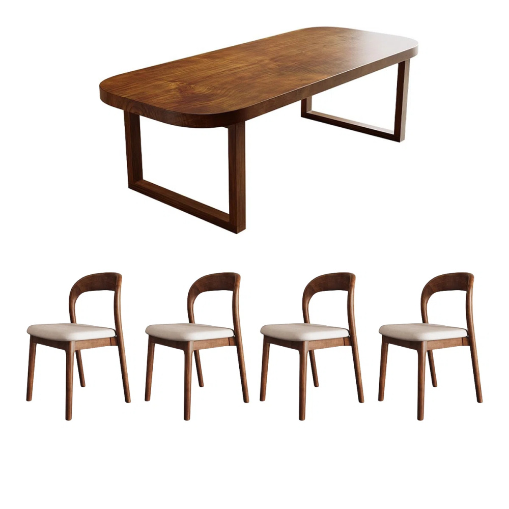 VEYRA - Mid Century Modern Style Dining Table Set - Image 5