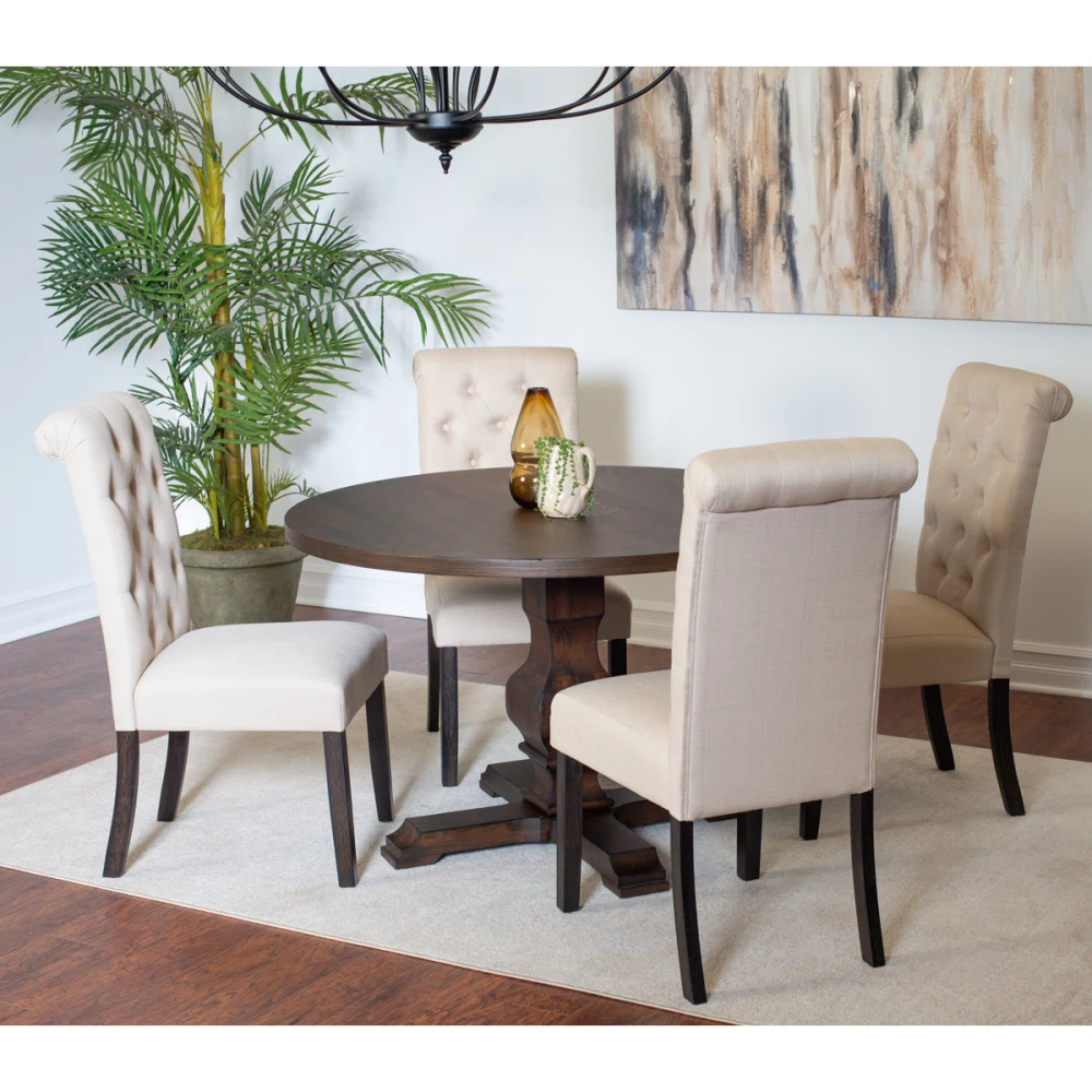 ORRIS - Tradition Design Four Seater Dining Tbale Set - Image 2
