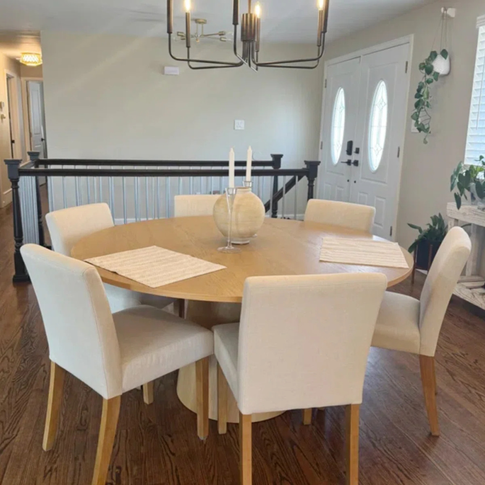 MARQUE - Classic Pedestal Style Dining Table Set - Image 5