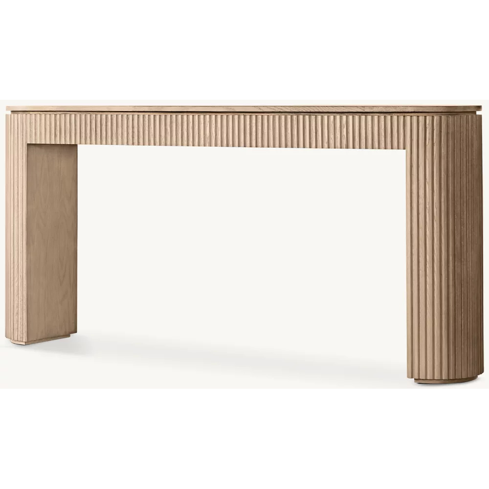 BRUNNE - Modern Console Table with Fluted Panel Detailing - Image 2