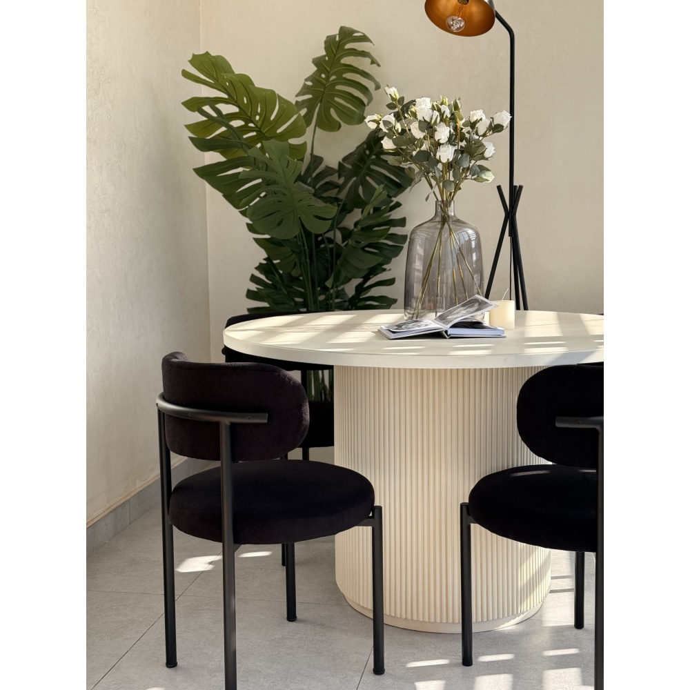 CIRCA - Contemporary Style Four Seater Dining Table Set - Image 3