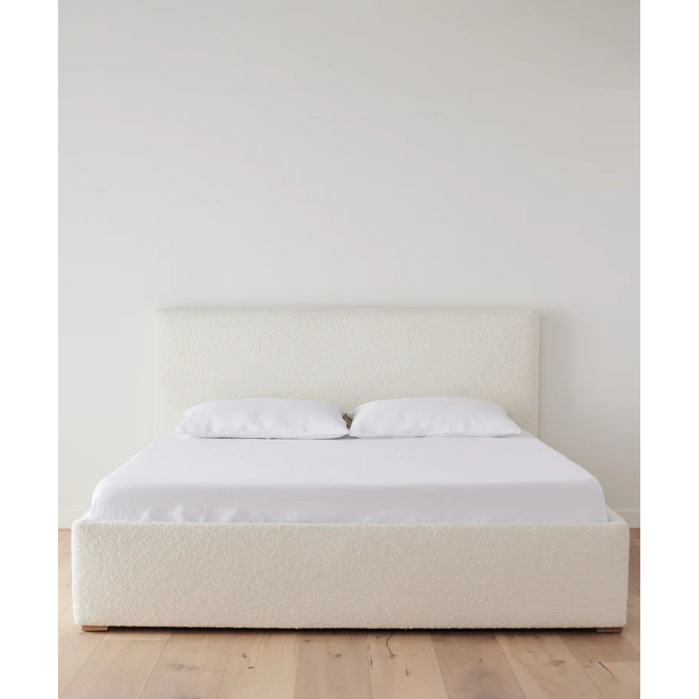 ETHEREAL - Contemporary Style Ivory King Size Bed - Image 6