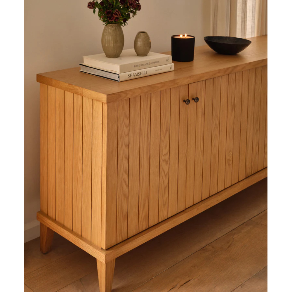 OPAL - Farmhouse Style Polished Finish Sideboard - Image 2