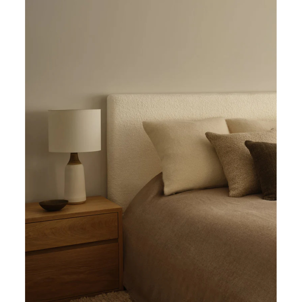ETHEREAL - Contemporary Style Ivory King Size Bed - Image 3