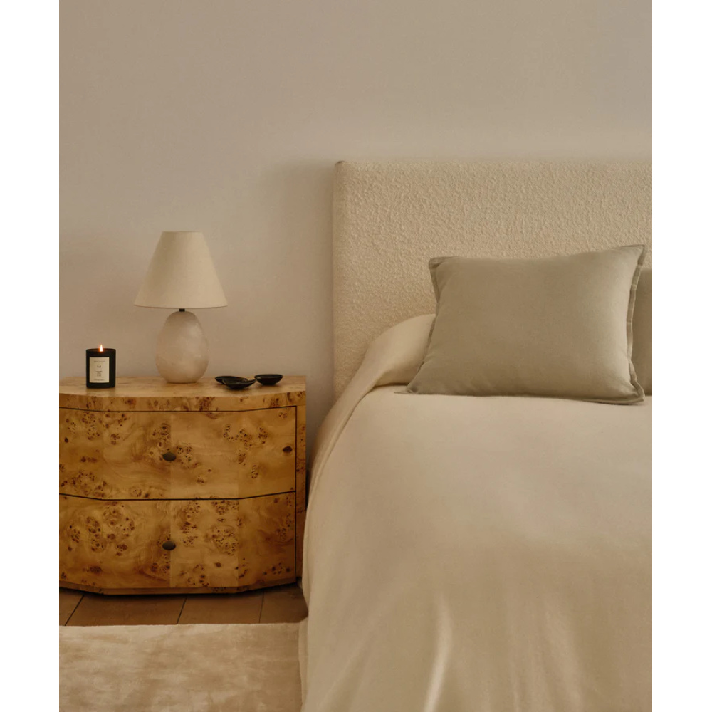 ETHEREAL - Contemporary Style Ivory King Size Bed - Image 5