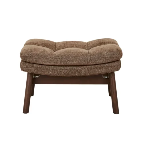 HARBOR - Mid-Century Inspired Dark Brown Footrest Stool