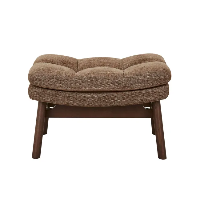 HARBOR - Mid-Century Inspired Dark Brown Footrest Stool