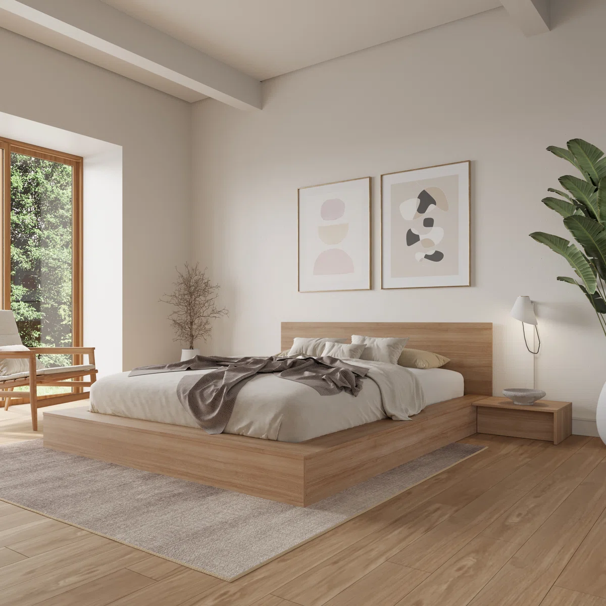 TIERRA - Sleek Platform Style Bedroom Set