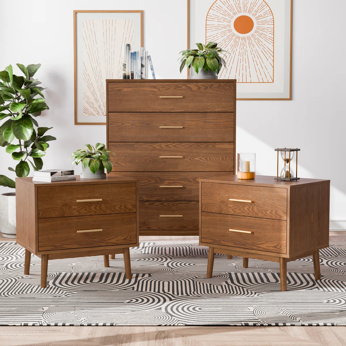 VETRA - Mid-Century Modern Design Bedroom Set - Image 12