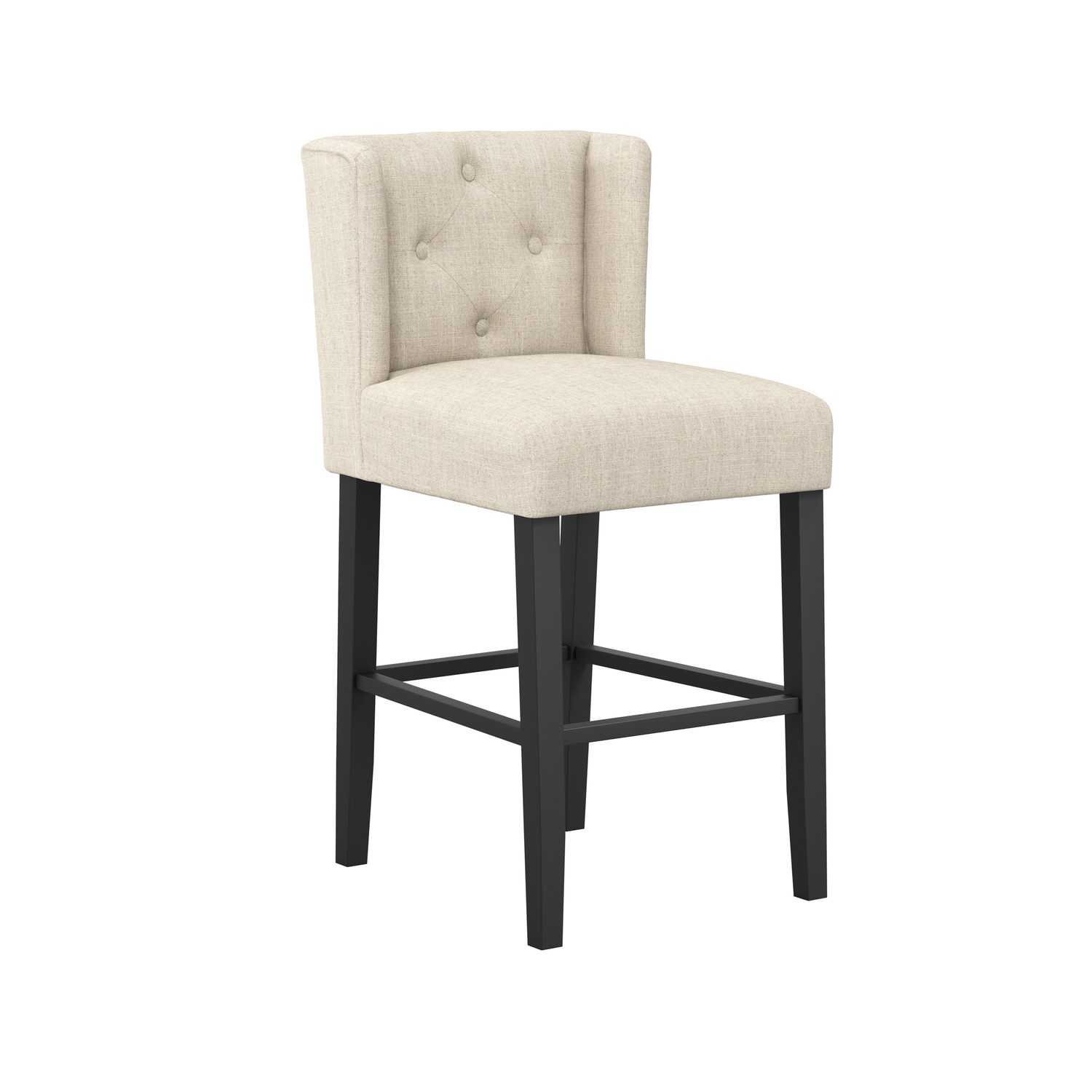 BUNNI - Classic Style Button Tufted Bar Stool - Image 3
