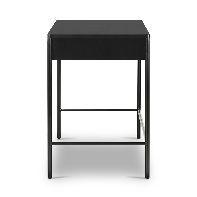 FONDA - Sleek Black Metallic Frame Work Desk - Image 4