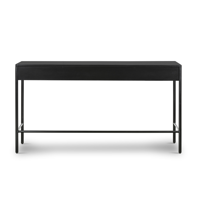 FONDA - Sleek Black Metallic Frame Work Desk - Image 5
