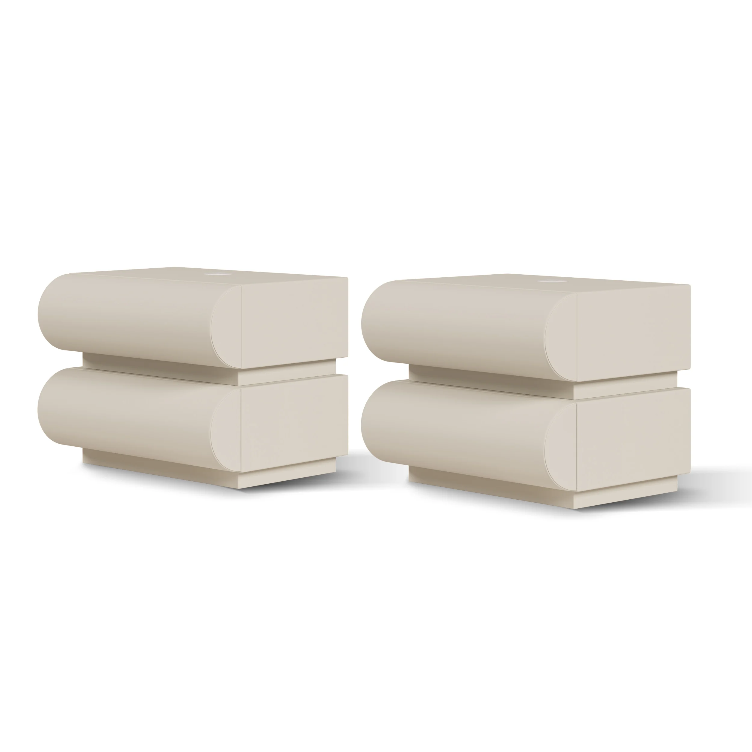 ELYSIA - Off White Boucle Contemporary Design Bubble Bedroom set - Image 9