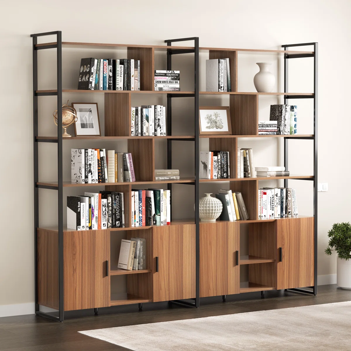 GRID - Industrial Style Multi-Storage Office Book Rack