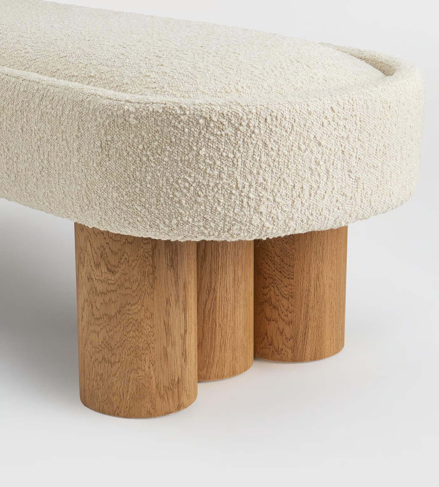 Pillune – Minimalist Boucle Statement Bench - Image 4
