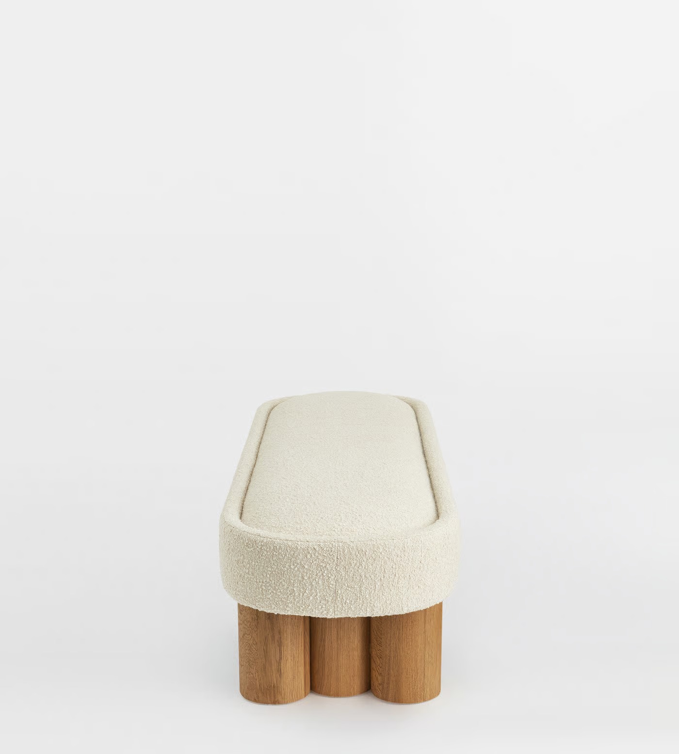 Pillune – Minimalist Boucle Statement Bench - Image 3