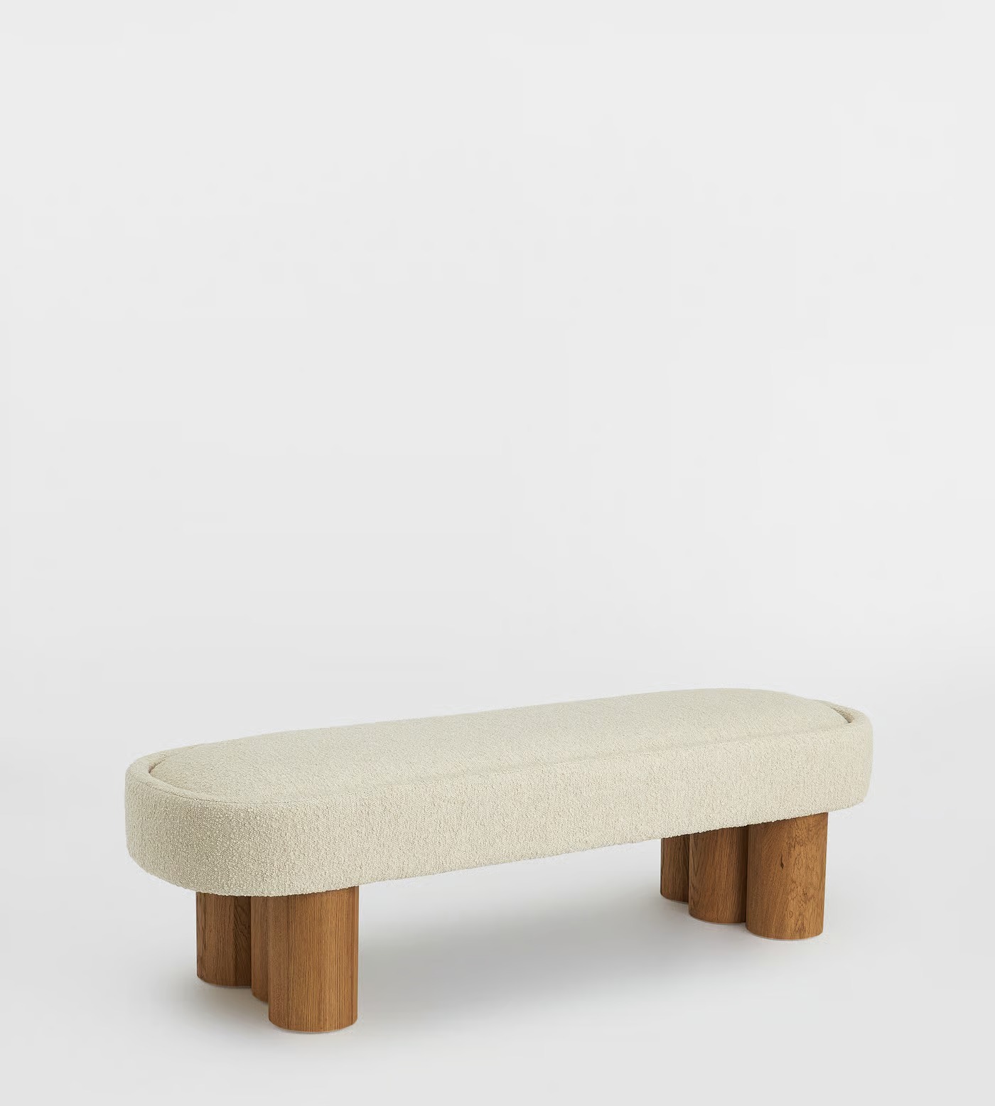 Pillune – Minimalist Boucle Statement Bench - Image 2