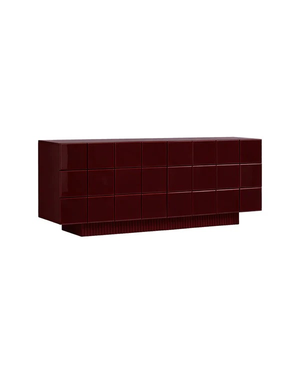 MERLOT – Burgundy Gloss Finish Sideboard - Image 4