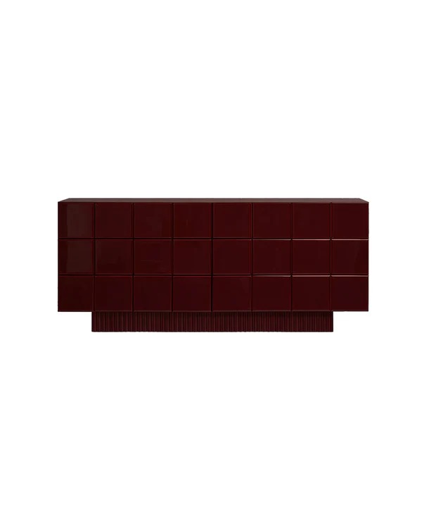 MERLOT – Burgundy Gloss Finish Sideboard - Image 3