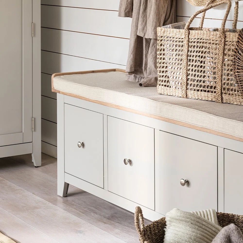 OYSTER – Elegant Shoe Rack Bench - Image 3