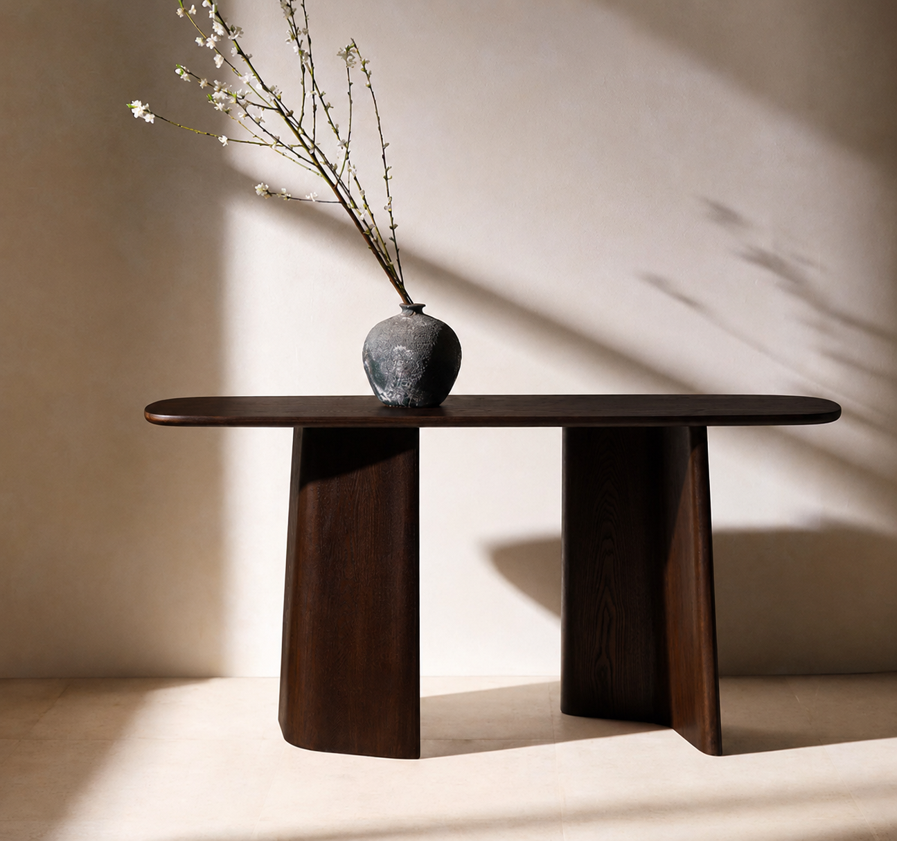 CLAIRE – Rich Dark Brown Console Table