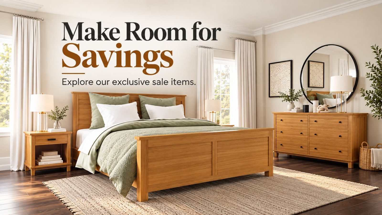 Make Room for Savings. Explore our exclusive sale items.
