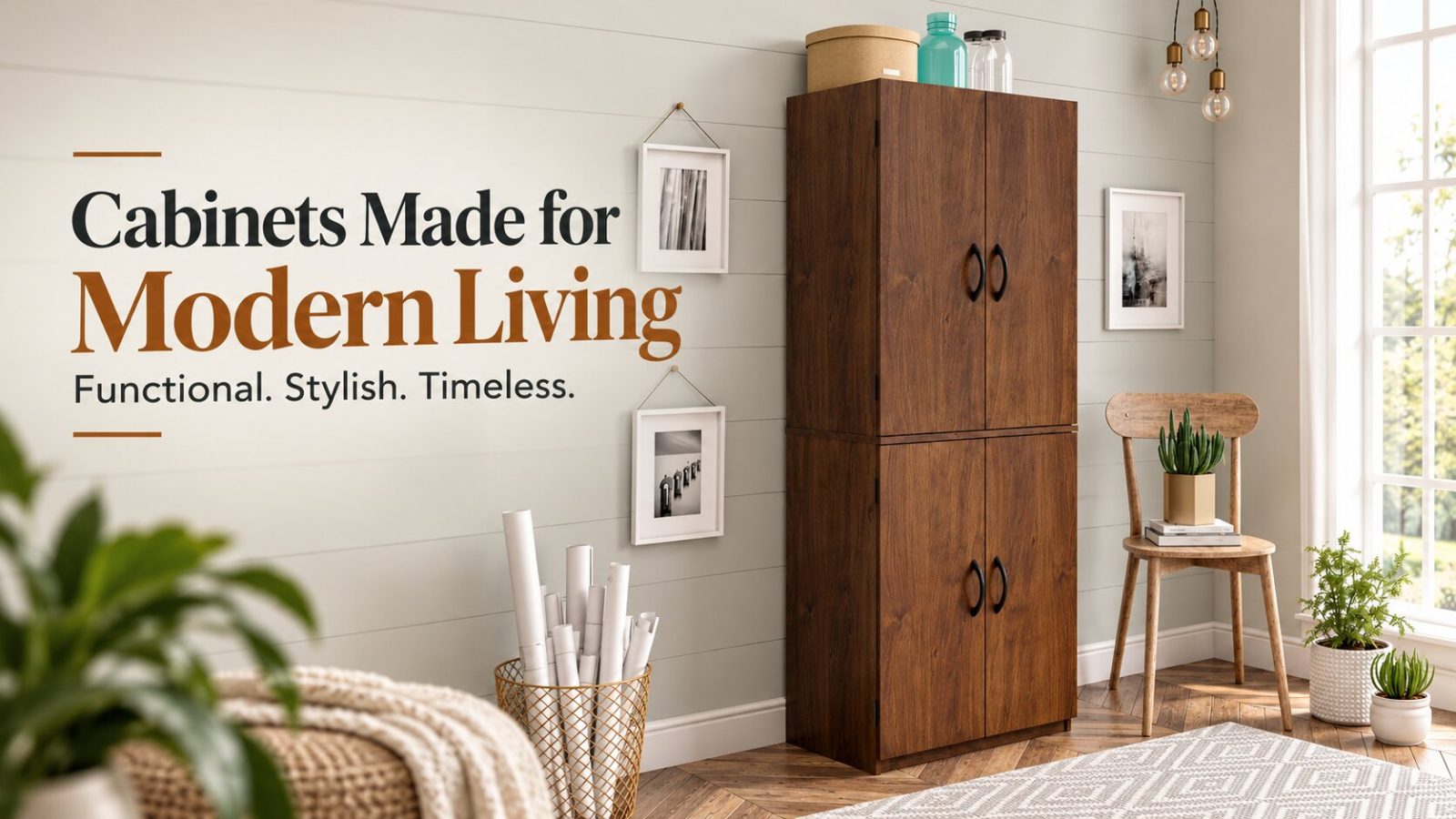 Cabinets made for modern living. Functional, stylish, timeless.